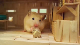 ♥ Крошечный хомяк в его крошечной кухне ♥
