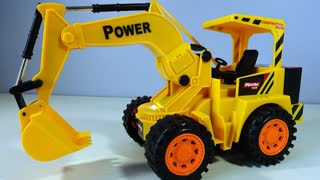 Жёлтый ЭКСАКАВАТОР Mioshi Tech на радиоуправлении Видео для детей Строительная Техника Обзор Игрушки